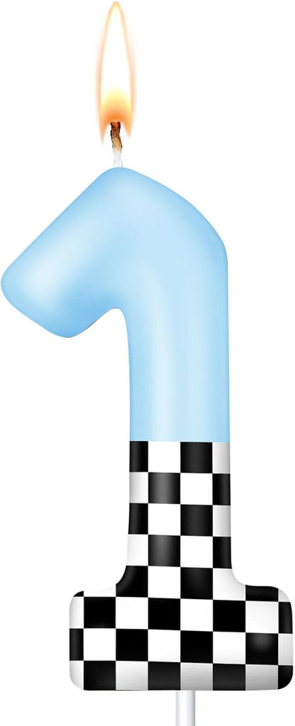 Racing Car Birthday Number Candle Race Car Cake Topper, Number 11