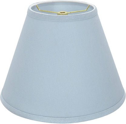 32196A Transitional Empire Shape Spider Construction Lamp Shade in Light Blue, 6" Top X 12" Bottom X 9" Slant Height1