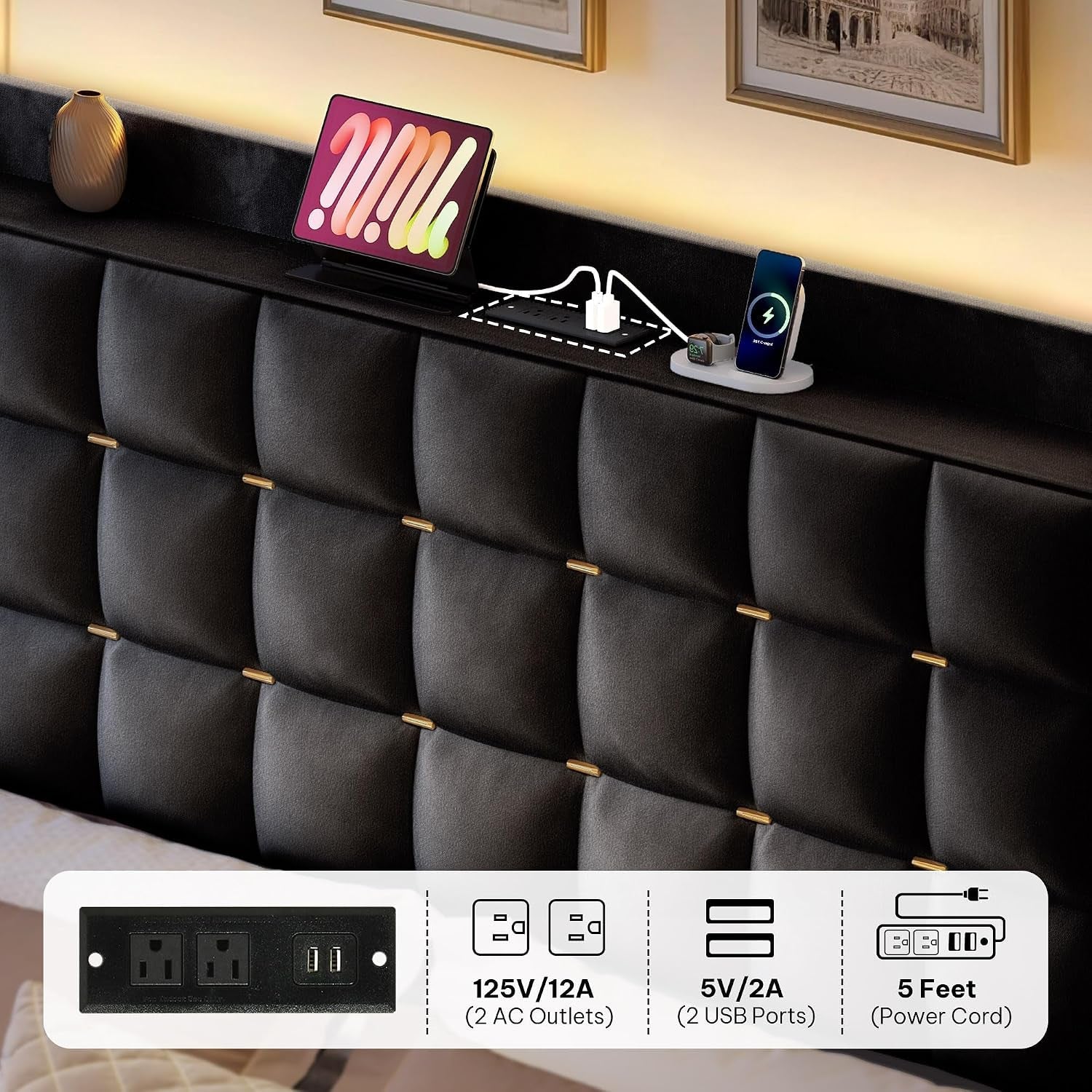 king-size-bed-frame-with-4-drawers-rgb-led-light-charge-station