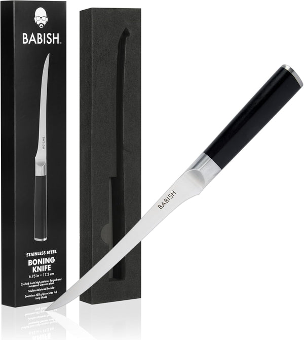 8-Inch Boning Knife – High-Carbon 1.4116 German Steel Kitchen Knife – Professional Cutlery for Precise Meat and Fish Deboning1