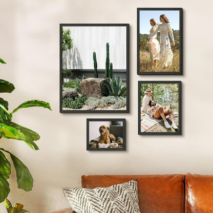 8X10 Picture Frame, Wall Gallery Photo Frames with Engineered Wood, Black 1 Pack6