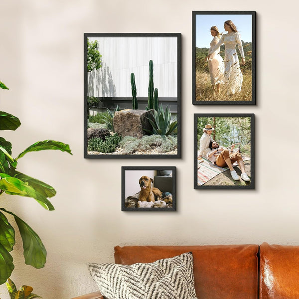 8X10 Picture Frame, Wall Gallery Photo Frames with Engineered Wood, Black 1 Pack6