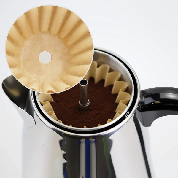 150 Pcs Perforated Coffee Filters for Farberware Coffee Percolator 4 Cup | Percolator Coffee Filters for Coletti 6 Cup, Elite Gourmet 6 Cup, Prevention Coffee Grounds at Pot Bottom4
