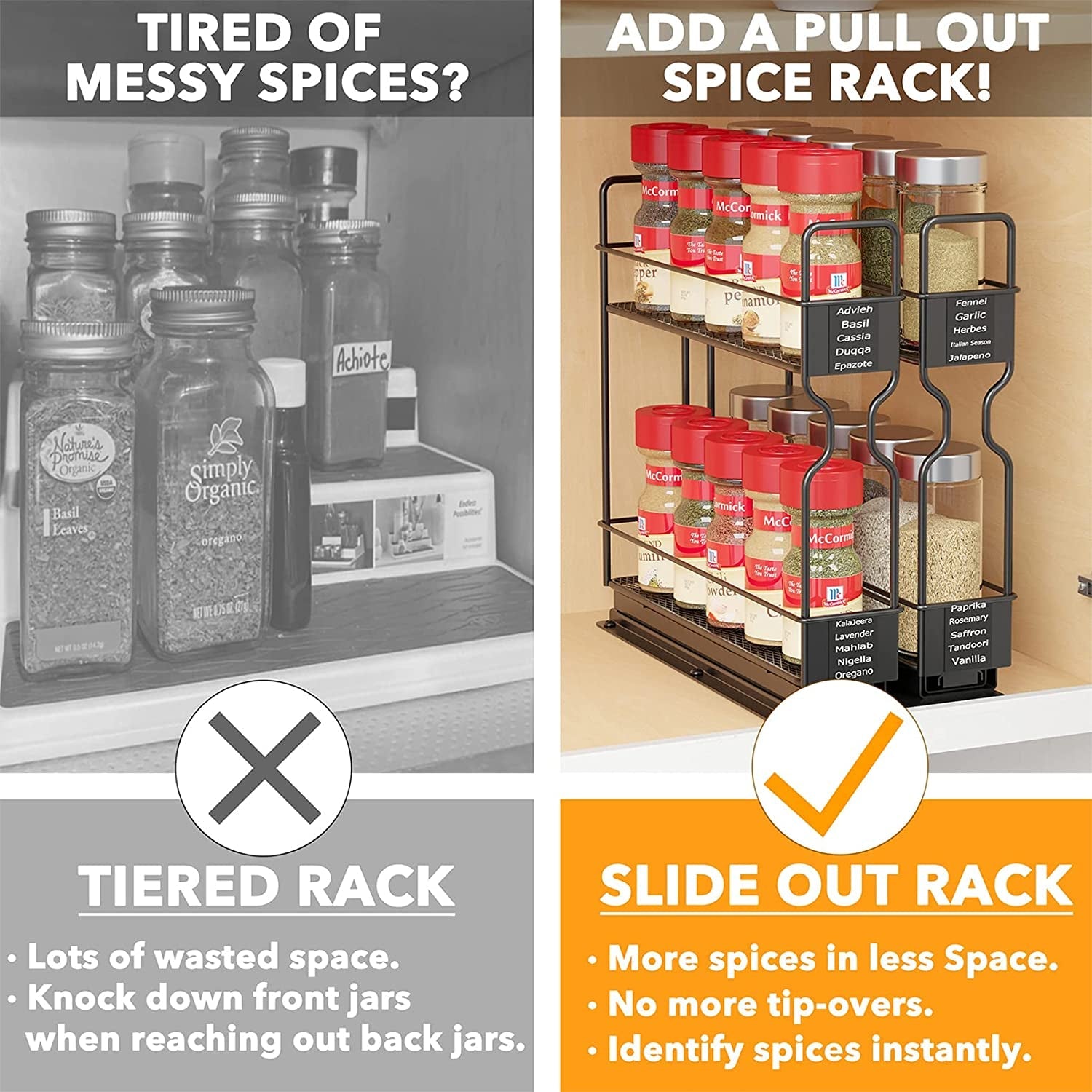 pull-out-spice-rack-organizer-for-cabinet-heavy-duty-slide-out-seasoning-kitchen-organizer-cabinet-organizer-with-labels-5-2-w-x10-75-d-x10-h-2-drawers-2-tier