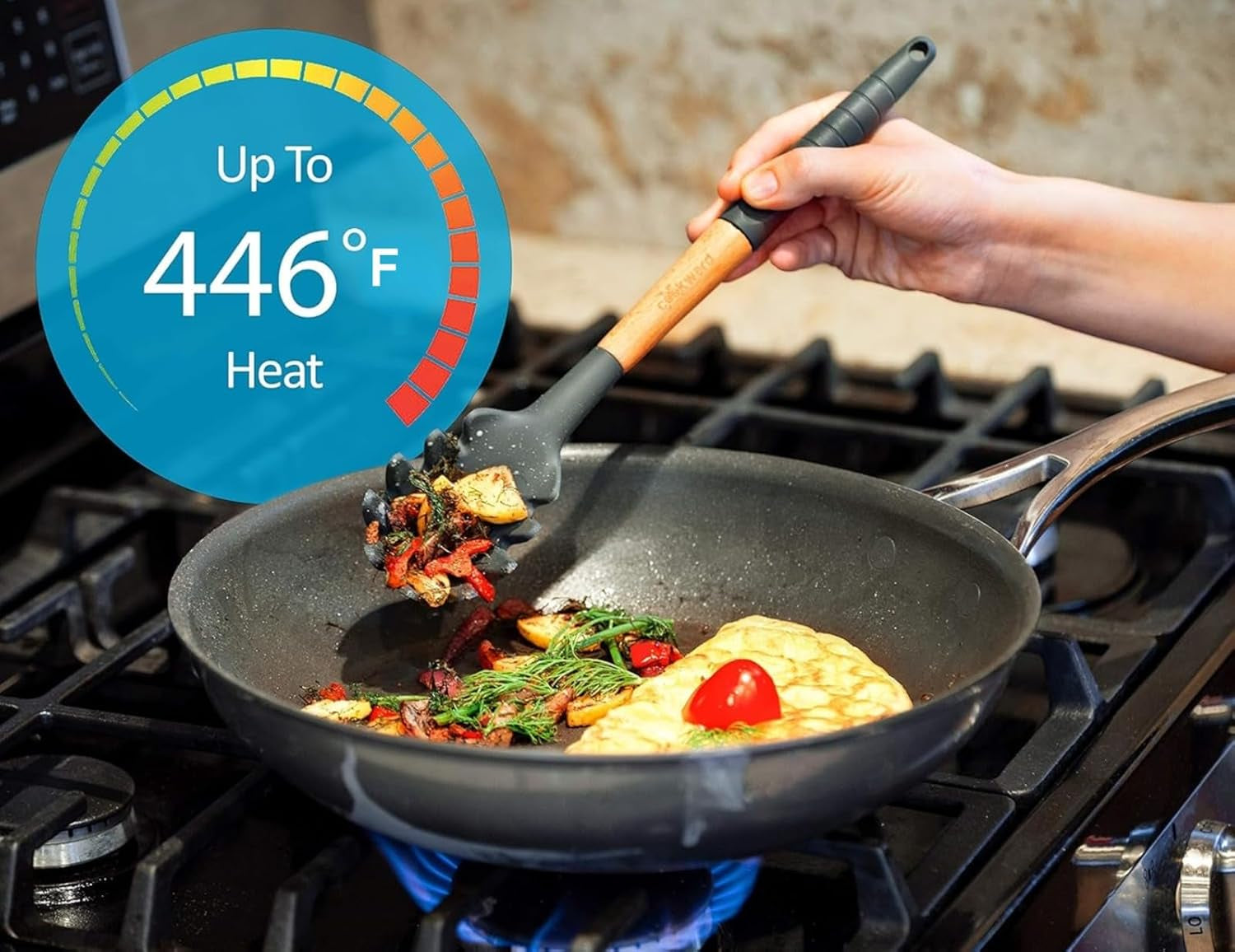 silicone-cooking-utensils-set-6-piece-heat-resistant-up-to-480-f-bpa-free-non-scratch-kitchen-tools-with-natural-wood-handles-dark-gray
