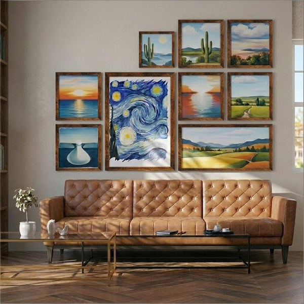 8X10 Picture Frame for Wall Display, 8X10 Brown Picture Frame with Shatter Resistant Plexiglass, Stable and Sturdy 8 X 10 Poster Frame for Wall Display, Handpicked Gift Collection, 1 Pack8