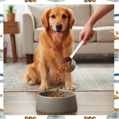 1/4 Cup Dog Food Scoop,Long Handled Scoop Stainless Steel 1/4 Cup Scoop for Pet Foods4