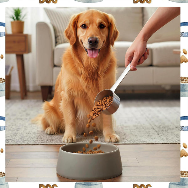 1/4 Cup Dog Food Scoop,Long Handled Scoop Stainless Steel 1/4 Cup Scoop for Pet Foods4