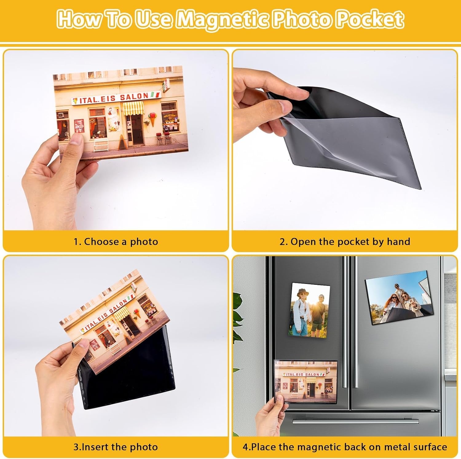 20-pack-magnetic-picture-frames-for-refrigerator-4x6-inch-black