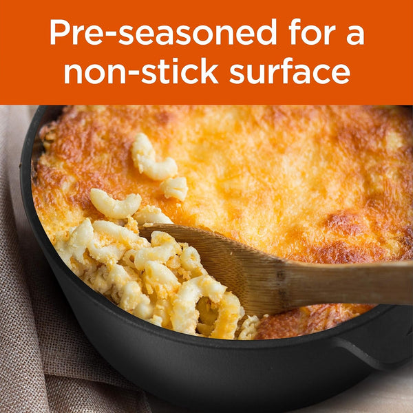 2-In-1 5-Qt. Dutch Oven, 10.25-Inch Skillet Lid, CHFL508 | Pre-Seasoned Cast Iron, Works on All Cooktops Including Induction, Outdoor Cookware for Campfires or Grills6