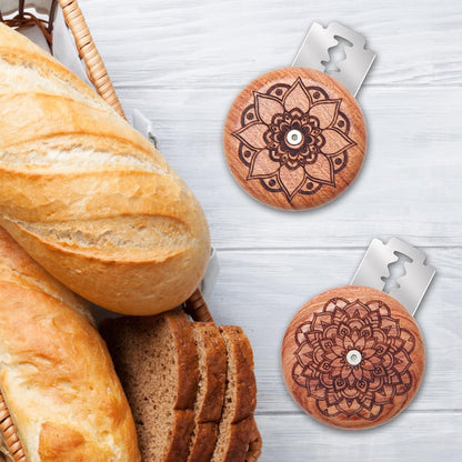 14PCS Wood Sourdough Bread Lame Dough Scoring Tool Set with Blades4