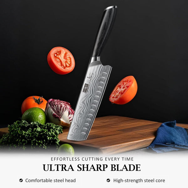 7 Inch Nakiri Knife, Japanese Vegetable Cleaver Knife for Chopping4