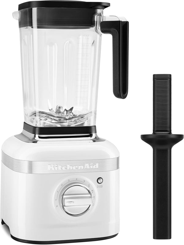 Kitchenaid K400 Variable Speed Blender W/Tamper, KSB4028, White | Preset Recipe Programs: Ice Crush, Icy Drinks, and Smoothie, 5-Speed Variable Speed Dial, Intelli-Speed Motor Control1