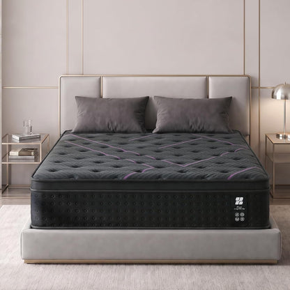 14 Inch King Hybrid Mattress in a Box, Medium Firm Pressure Relief1