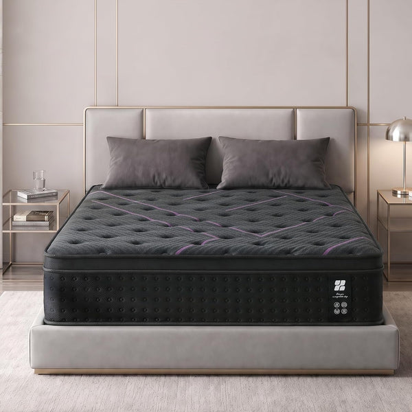 14 Inch King Hybrid Mattress in a Box, Medium Firm Pressure Relief1