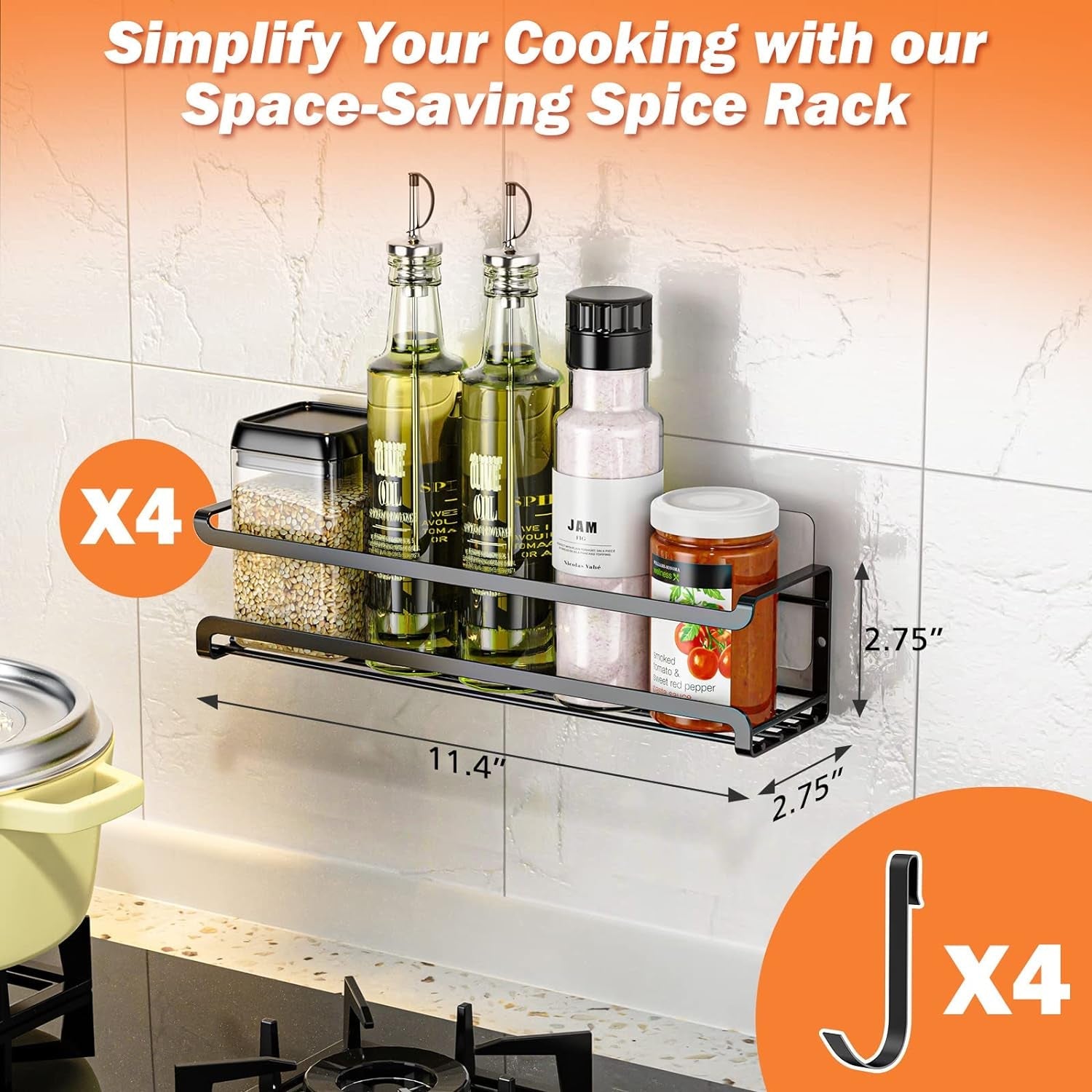spice-rack-wall-mounted-4-pack-for-spice-jars-seasonings-black-4-removalble-hooks-screw-or-adhesive-hanging-space-saving-for-kitchen-cabinet-pantry-door-stove-rv-use-11-41x2-75x2-75in