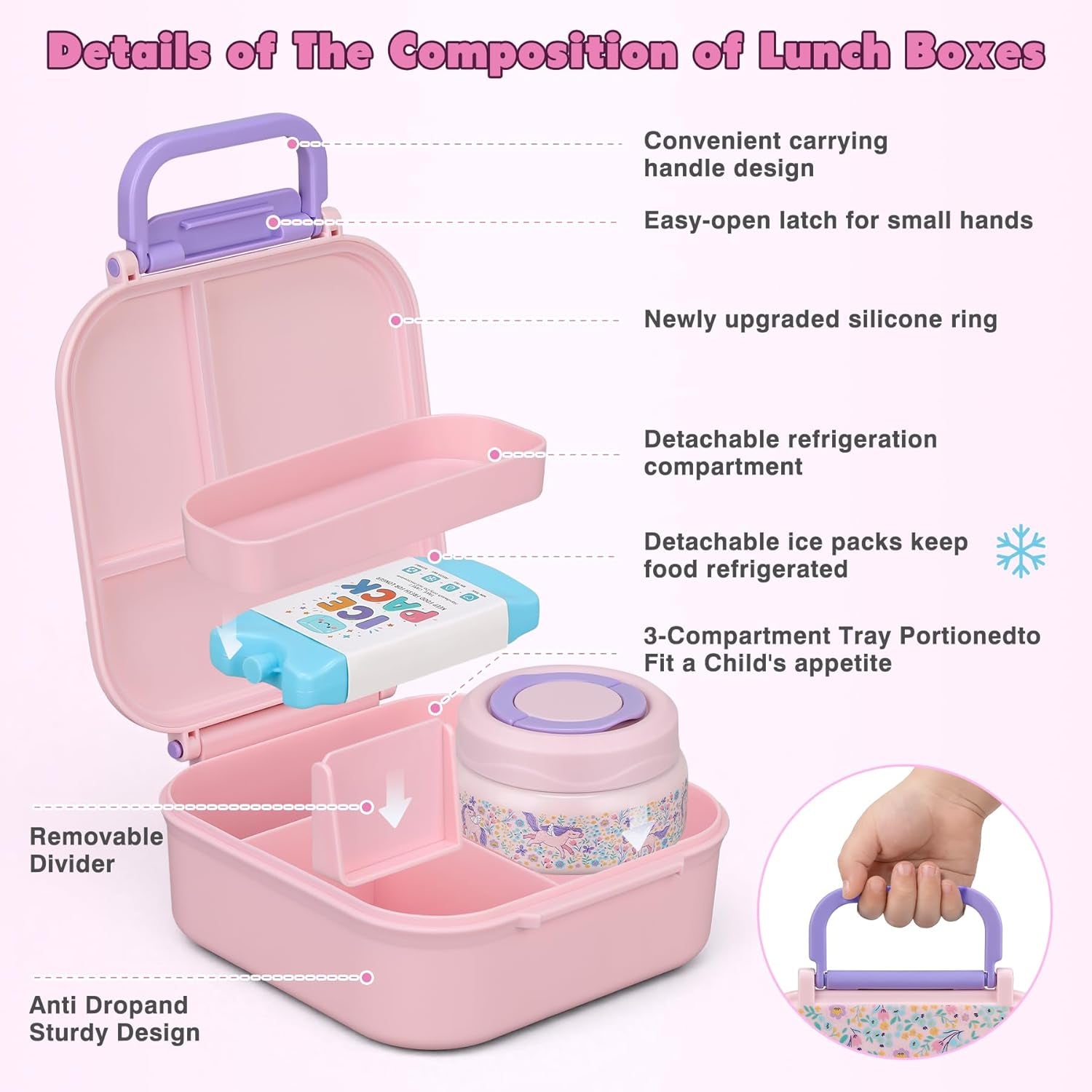 bento-lunch-box-for-kids-with-7oz-soup-thermo-insulated-stainless-steel-kids-water-bottle-with-straw-and-insulated-lunch-bag-leak-proof-lunch-food-container-with-ice-pack-for-schoolpink-horse