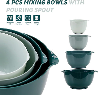 Plastic Mixing Bowl Set of 4, BPA Free4