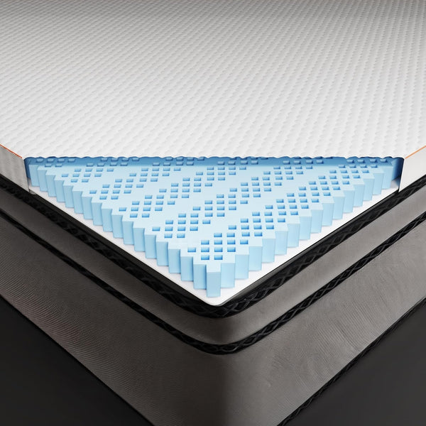 the Essentials Mattress Topper, Queen, 2-Inch with Octacell Technology, Plush Comfort, Breathable, Cooling Foam Mattress1