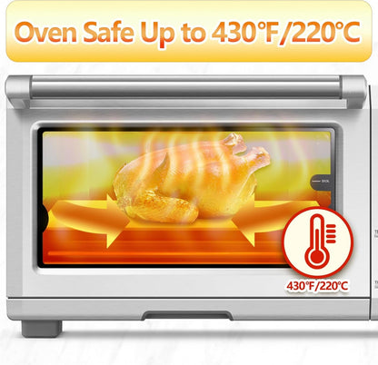 120PCS Air Fryer Liners Disposable for Breville Smart Oven BOV900BSS | Non-Stick, Food Grade Parchment Paper for Air Fryer, Airfryer Sheets Liners Baking Sheet for Breville BOV900BSS Oven Basket6
