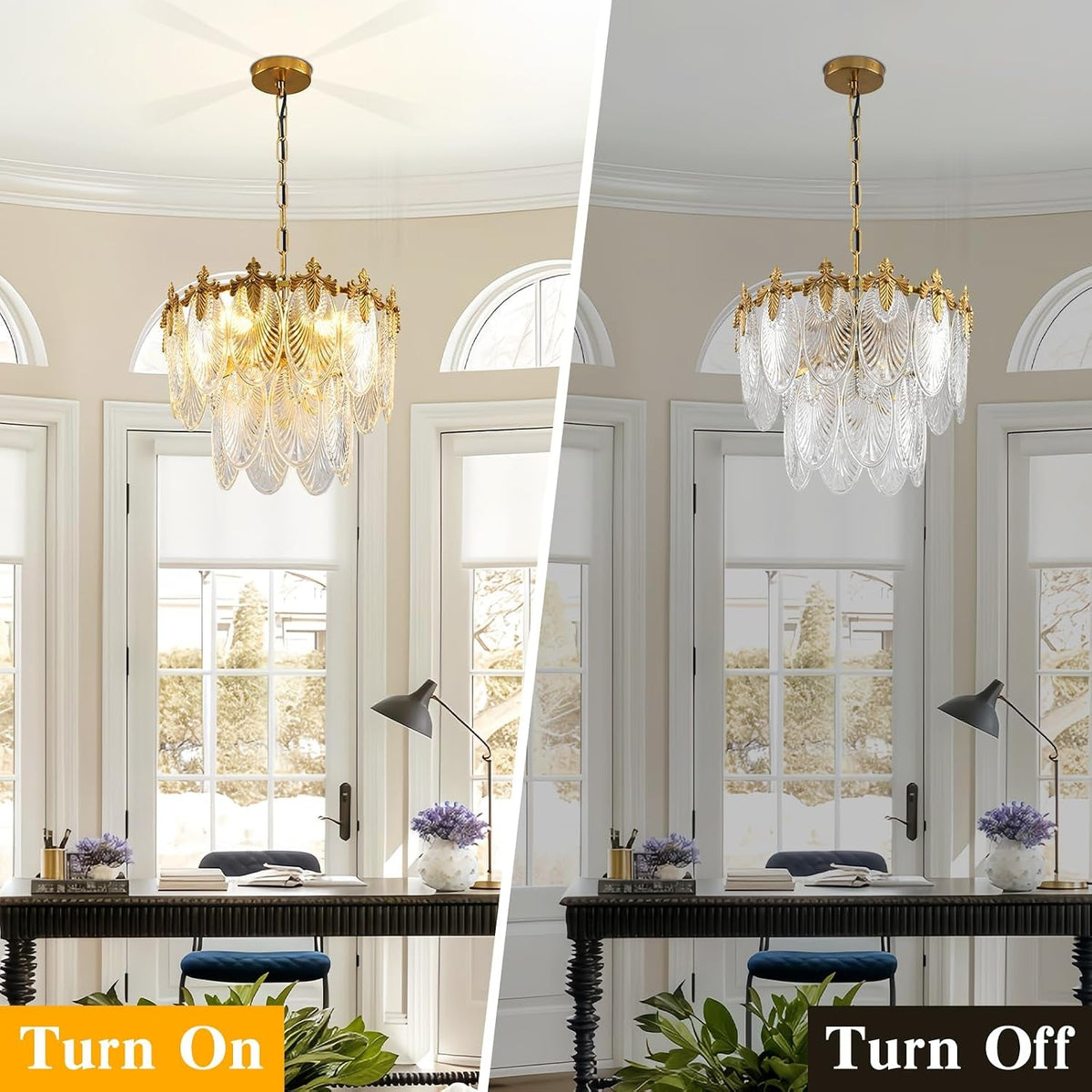 antique-chandeliers-2-layer-gold-crystal-glass-chandelier-4-light-round-pendant-light-17-7-brushed-brass-adjustable-height-applicable-to-dining-room-bedroom-living-room-foyer-kitchen-island