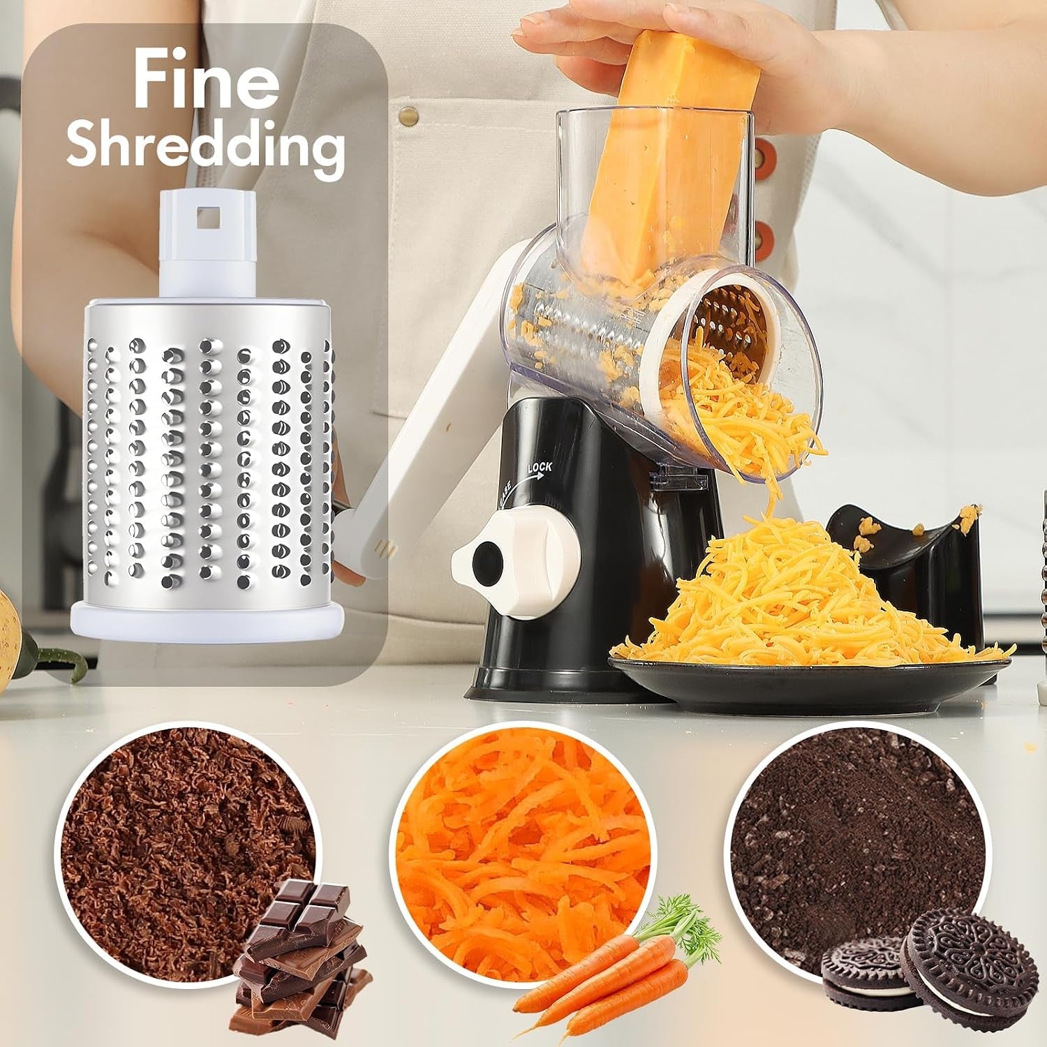 cheese-grater-hand-crank-rotary-vegetable-shredder-with-handle-and-strong-suction-base-3-in-1-kitchen-speed-spin-veggie-slicer-nut-grinder-for-pizza-top-hash-brown-salad-and-more-black