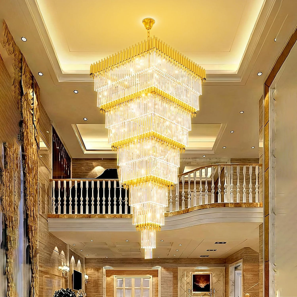 w40-x-h120-large-gold-chandeliers-for-high-ceiling-39-light-square-tiered-k9-crystal-raindrop-chandelier-adjustable-height-luxury-pendant-light-for-staircase-villa-foyer-entryway