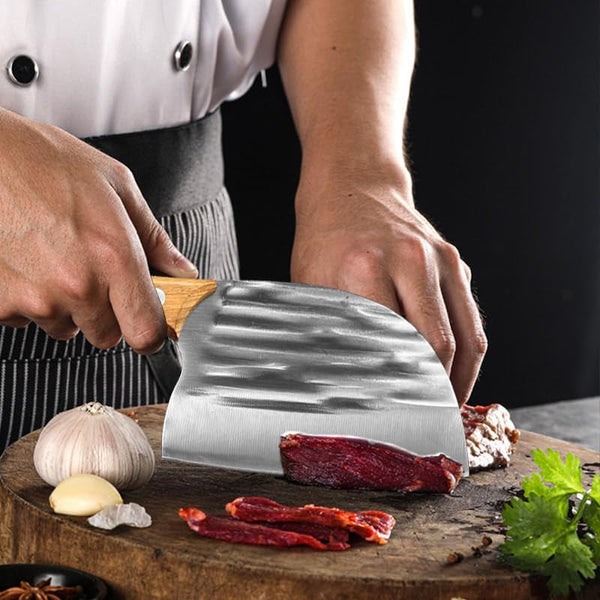 Meat Cleaver, 6 Inch Chef Knife Slicing Meat Chop Vegetables Kitchen Knives Hand Forge Butcher Knife Fruit Knife6
