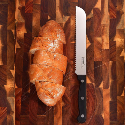 Bread Knife, Serrated Bread Knives for Homemade Bread Sourdough | 8 Inch Blade Razor Sharp, Wavy Edge from Professional Stainless Steel3