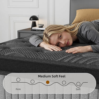 12 Inch Hybrid Mattress -Queen Memory Foam & Individual Pocket Springs2