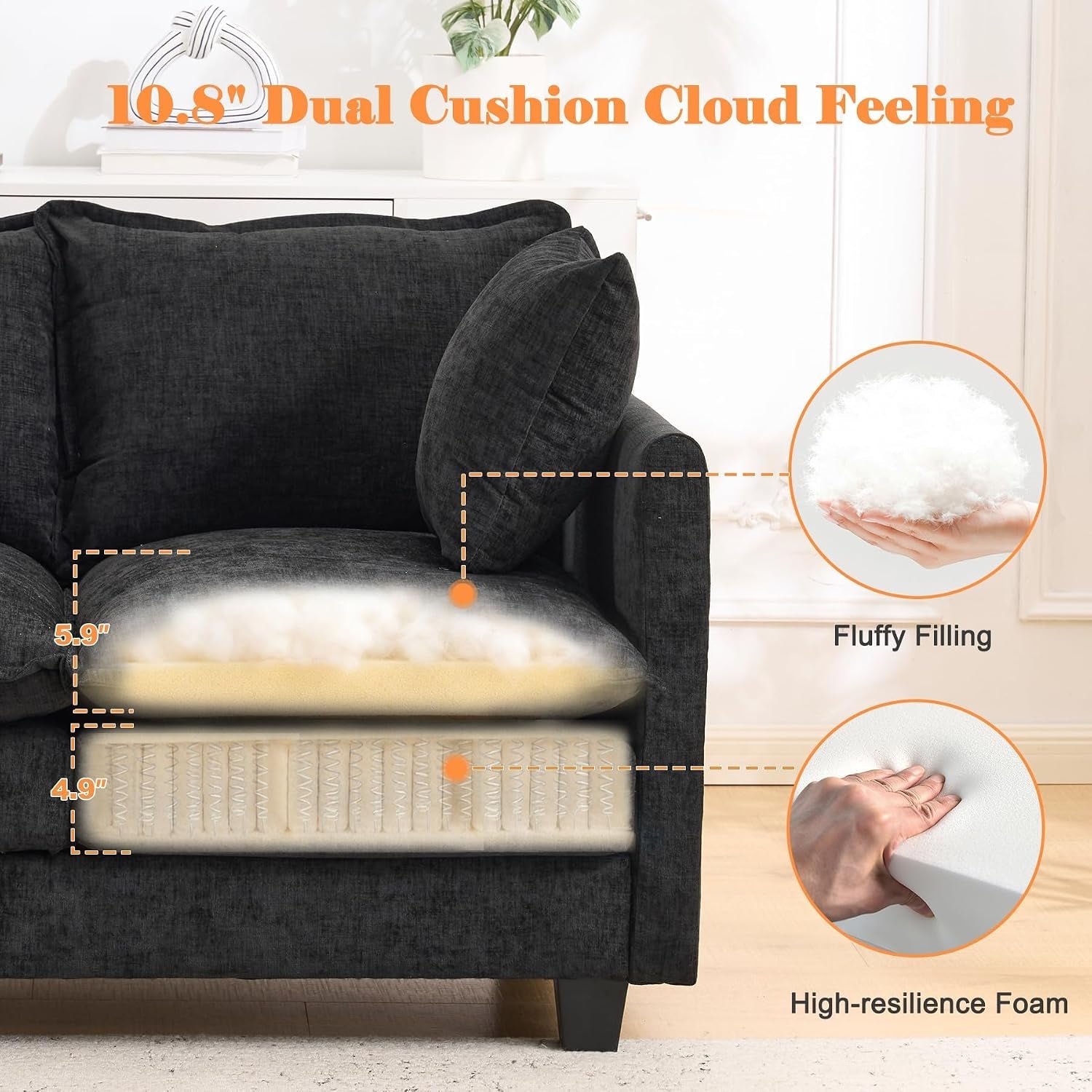 50-loveseat-sofa-cloud-sofa-couch-modern-loveseats-2-seat-couch-27-deep-seat-with-2-pillows-for-small-spaces-apartment-studio-office-bedroom-living-room-black