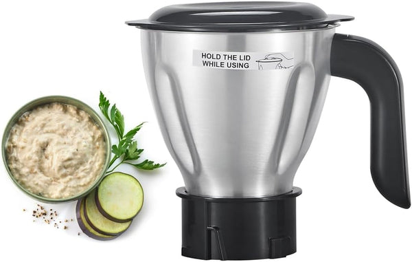 800W Mixer Grinder for Indian Cooking | 800W Copper Motor, 1.5L+1.0L+0.5L Jars, Wet/Dry Grinding, Masala, Chutney, Batter, Mincer & Grinder Attachments,110-120V 60Hz3