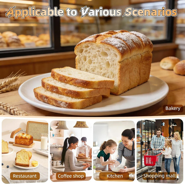Manual Bread Slicer for Homemade Bread with 20 Bags and Acrylic Cover9