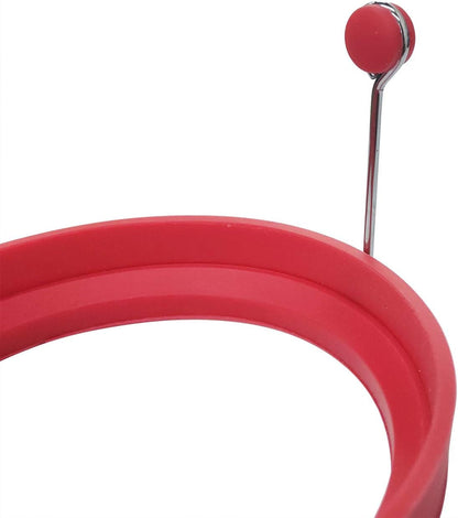 Food Grade Silicone Egg Rings, Multicolor, Egg Ring Molds for Cooking, Fried Egg Rings(4 Pack, 4 Inches)2