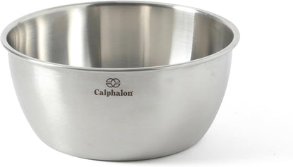 Astro Mixing Bowls, 3-Piece Stainless Steel Mixing Bowl Set with Matte Finish, Nesting Metal Mixing Bowls for Kitchen, Baking and Prep, Silver7