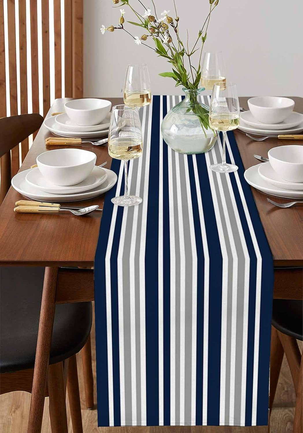 stripe-table-runner-navy-blue-gray-white-cotton-linen-long-72-inche-dresser-scarves-farmhouse-tablerunner-for-kitchen-coffee-dining-sofa-table-bedroom-home-living-room-scarf-decor-for-holiday-dinner