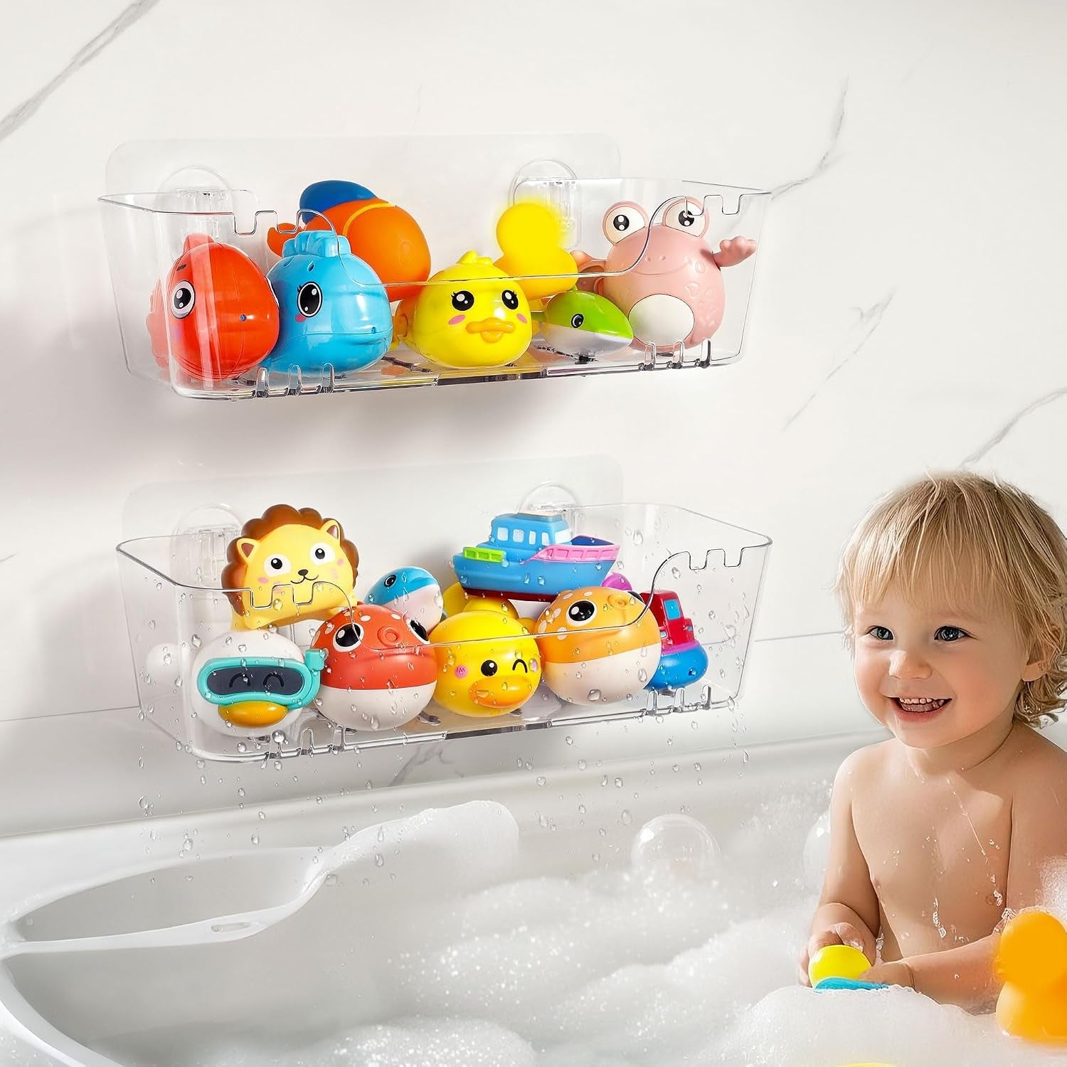 bath-toy-storage-organizer-2-pack-bath-toy-holder-with-drain-holes
