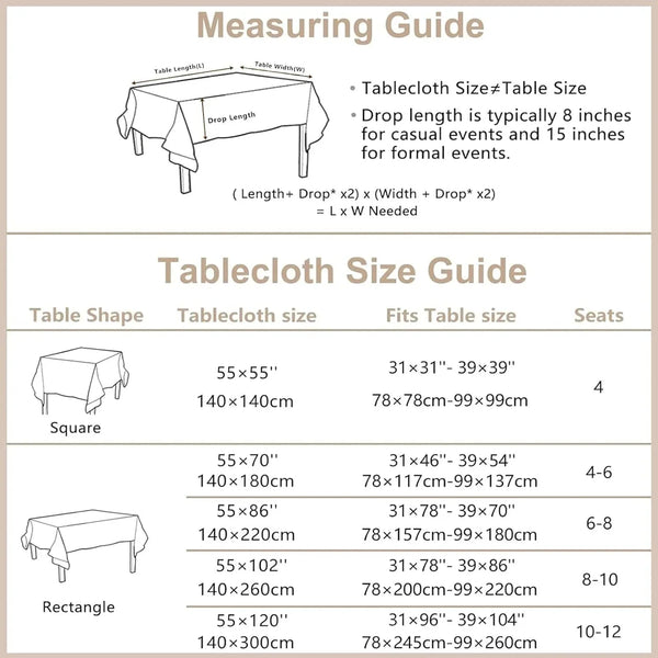 Natural Flax Linen Tablecloth – Undyed Rectangle Hemstitch Table Cover for Kitchen, Dining & Decoration (Neutral, 55" X 86")8