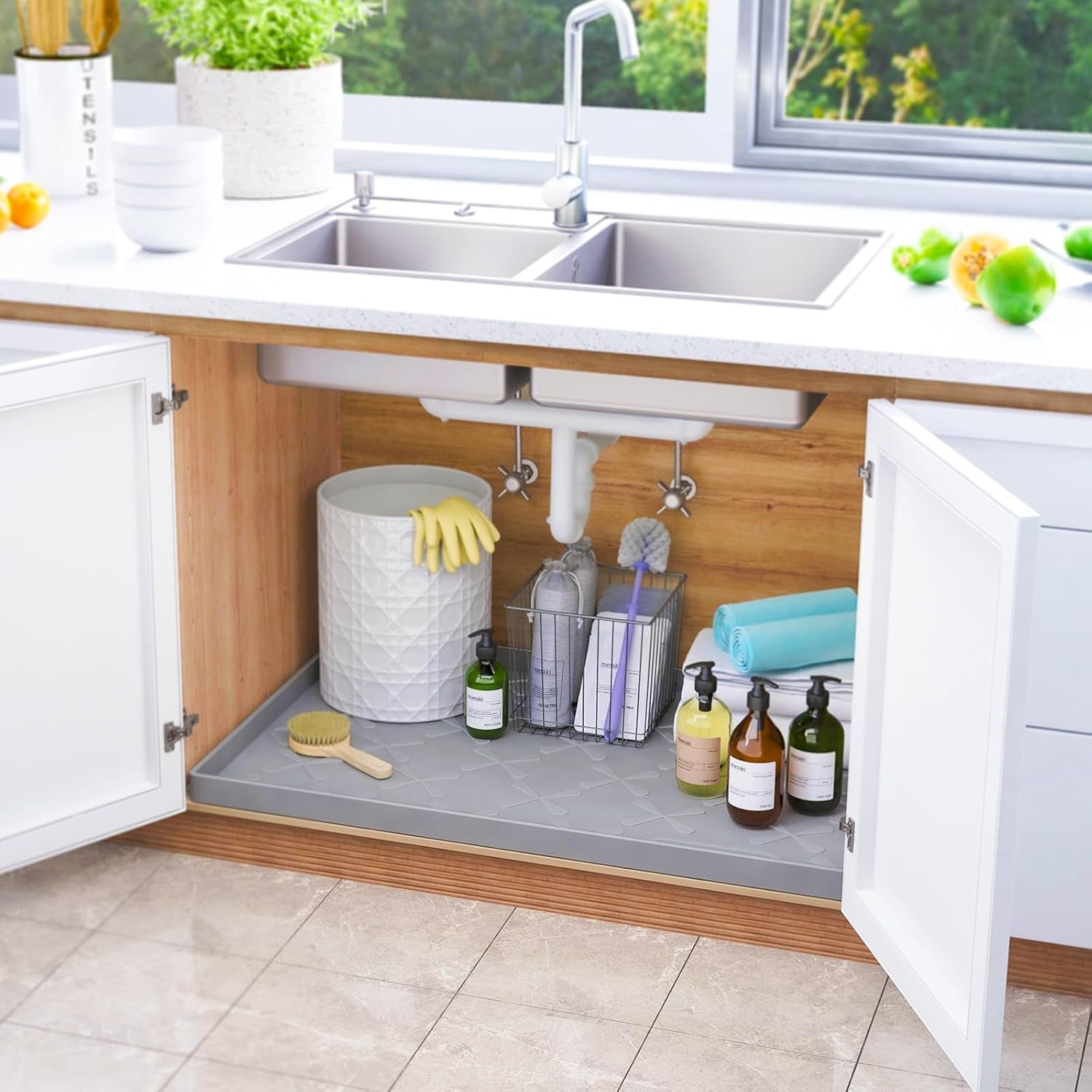 waterproof-under-sink-mat-34-x-22-silicone-mat-kitchen-liner-bpa-free-silicone-tray-with-raised-lip-protect-cabinets-from-leaks-versatile-home-organizer-for-bathroom-pets-boots-floor