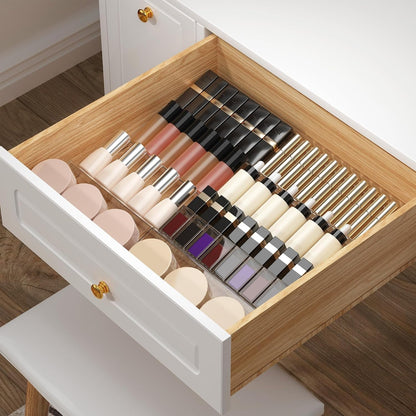 Spice Drawer Organizer Clear (Jars Not Included) - 5 Tier Acrylic Seasoning Drawer Organizer - Kitchen Spice Rack for Drawer, Cabinet, Countertop - Expandable from 9'' To17.5 In''7