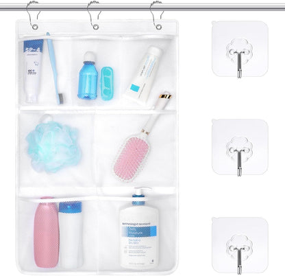 7-Pocket Mesh Shower Caddy - Hanging Shower Organizer for Cruise1