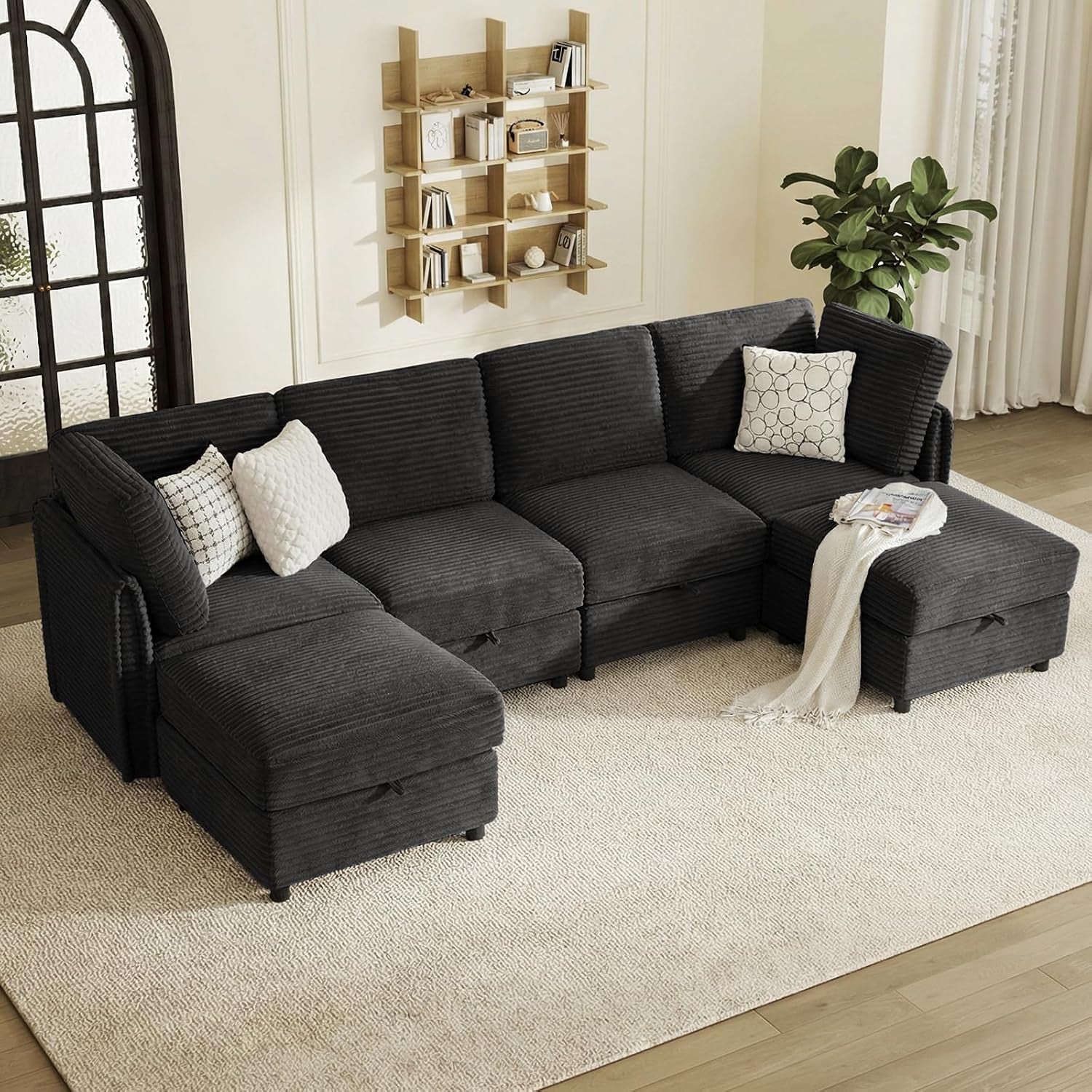 modular-sectional-sofa-u-shaped-6-seater-couch-with-storage-ottoman-convertible-l-shaped-plush-wide-wale-corduroy-couch-for-living-room-apartment-modern-design-black