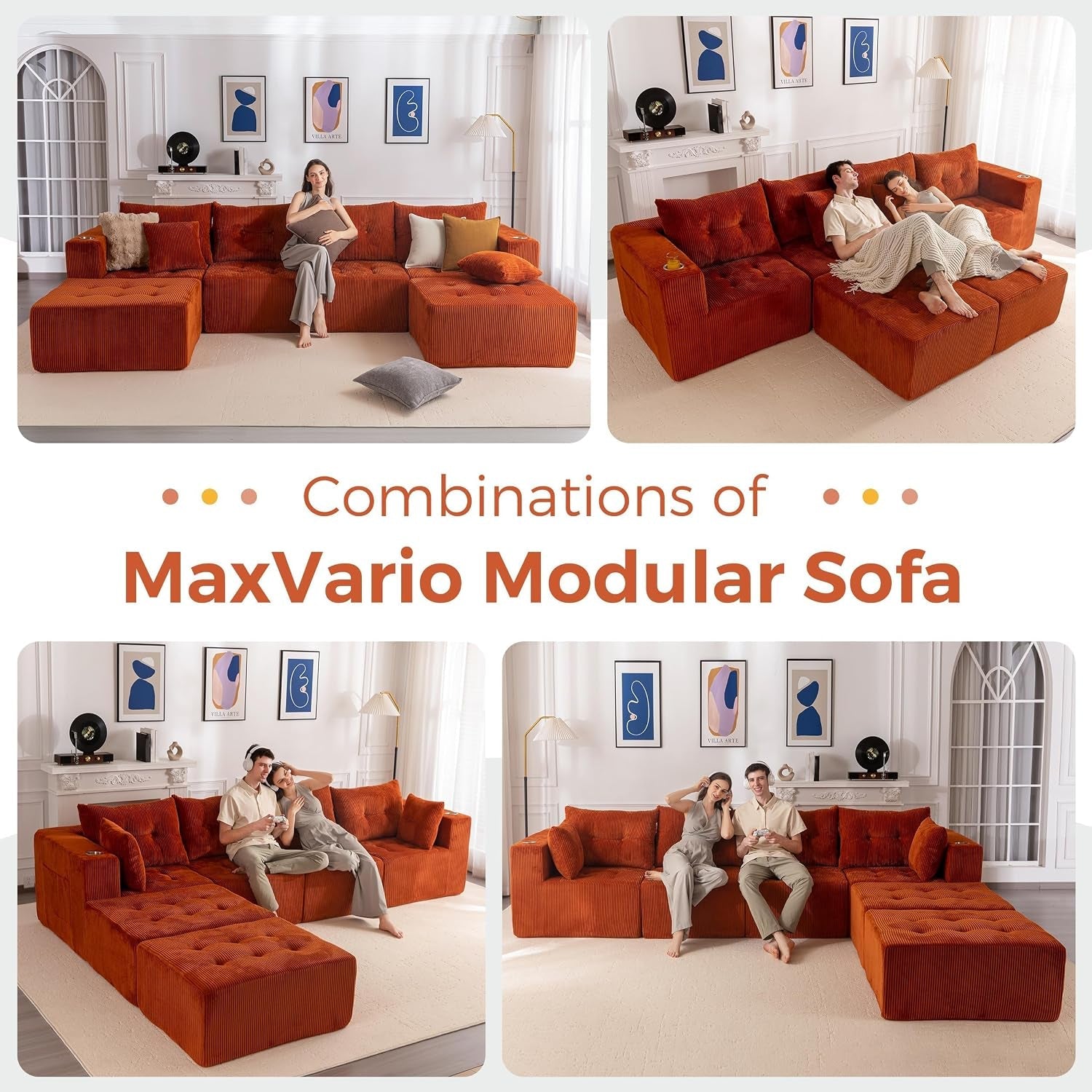 boneless-couch-129-5-inch-u-shaped-cloud-couch-2-ottomans