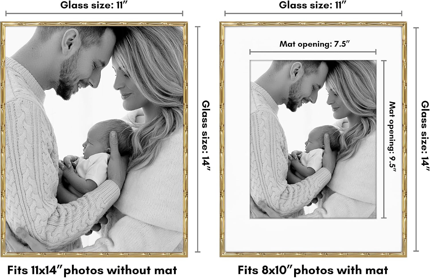 11x14-bamboo-picture-frame-matted-to-8x10-metal-gold