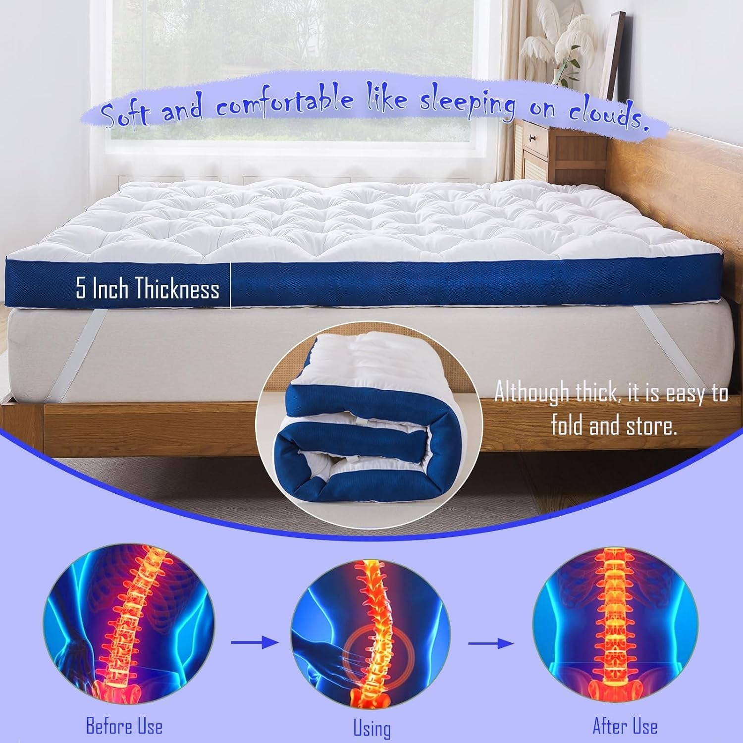 5-inch-memory-foam-mattress-topper-queen-for-back-pain-filled-with-flfuffy-soft-breathable-stuffing-thick-supportive-pillow-top-queen-mattress-topper