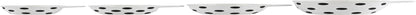 Creative Co-Op Ceramic Measuring Cups with Polka Dots, Set of 4 Sizes, Black and White4