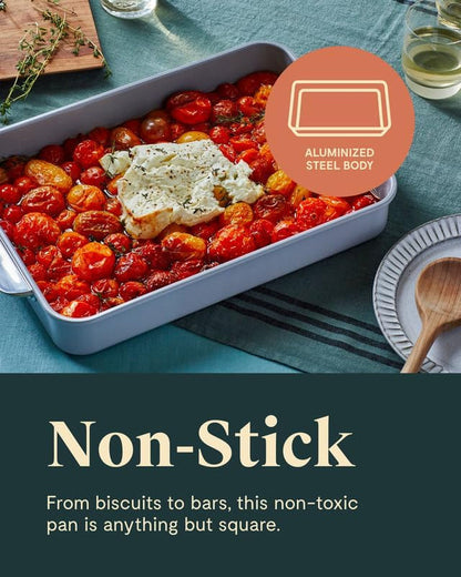 Caraway Non-Stick Ceramic-Coated 9"X13" Rectangle Pan | Naturally Slick Ceramic Coating, Non-Toxic, PTFE and PFOA Free, Perfect for Brownies, Lasagnas, and More, Navy4