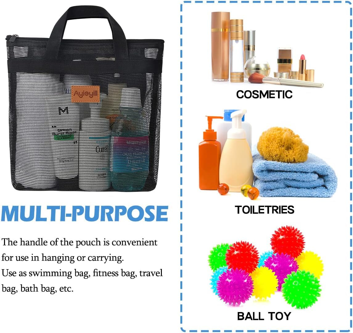 3-pcs-portable-mesh-shower-caddy-tote-quick-dry-tote-bag-mesh-beach-bags-for-women-hanging-toiletry-and-bath-organizer-for-travel-swimming-sports-gym-camp-shopping-college-dorms-black-gray-d-blue