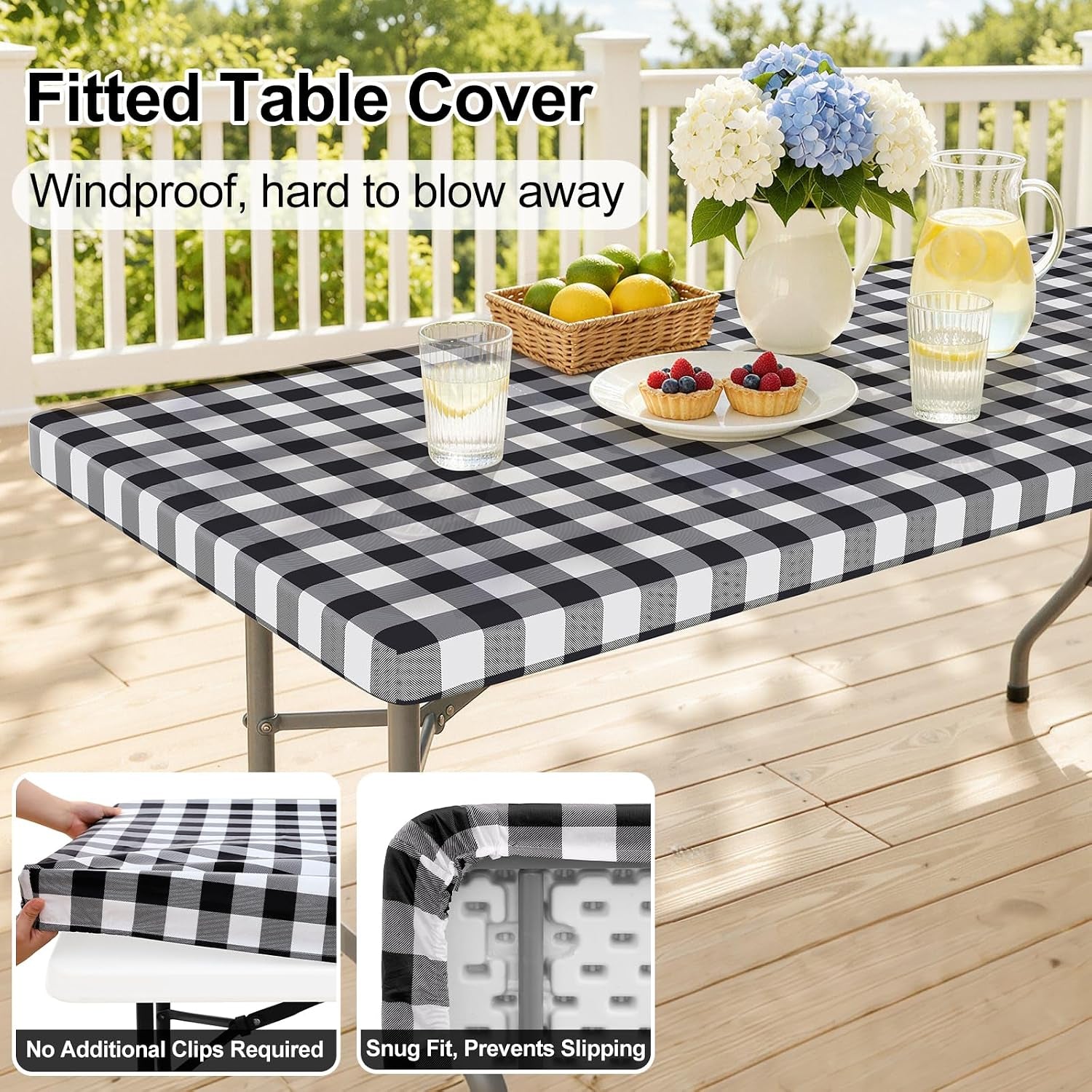 6-foot-picnic-table-cloth-flannel-backed-fitted-vinyl-tablecloths-waterproof-elastic-rectangle-tablecloth-buffalo-plaid-table-covers-for-dining-camping-outdoor-black-and-white-30-x-72