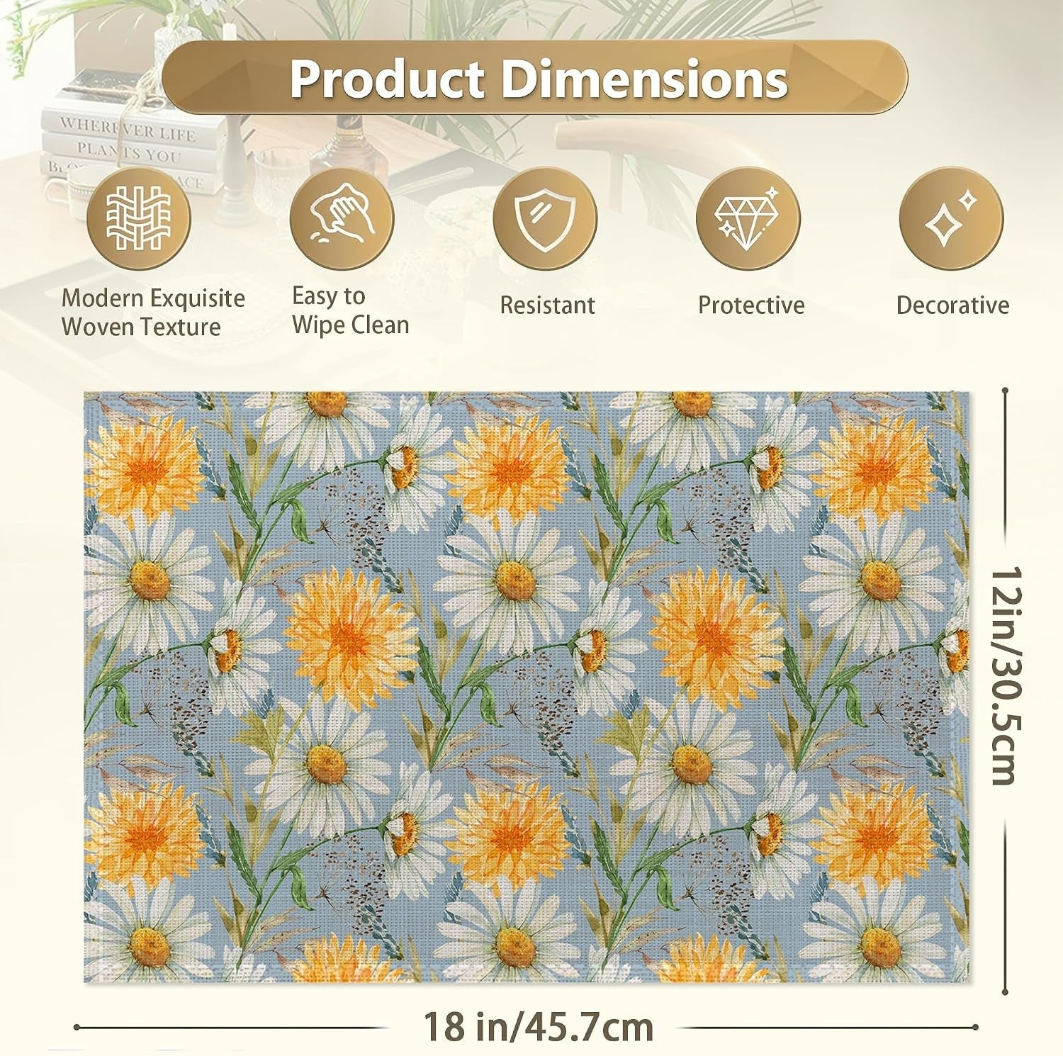 daisy-placemats-set-of-6-linen-washable-heat-resistant-12x18-inchyellow-and-white-flowers-plantstable-place-mats-for-kitchen-dining-for-home-party-holidays